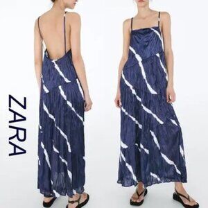 NWT Zara Tie-Dye Crinkle Effect Maxi
